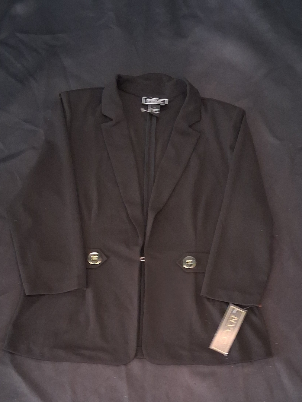 Zara Black Tailored Blazer with Notch Lapel